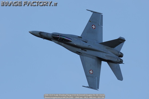 2009-10-07 Axalp Shooting Range 0144 McDonnell Douglas FA-18C Hornet